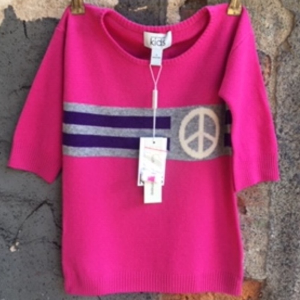 Autumn Cashmere kids "peace sign" tunic